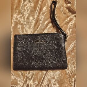 Black Coach Wristlet